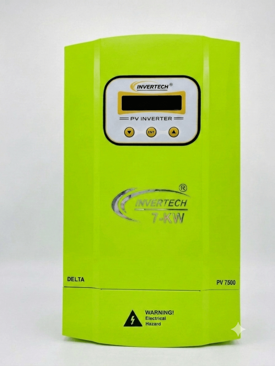 DELTA-7KW_PV7500_Green_1 Delta 7KW Solar PV Inverter (PV-7500) - Image 1